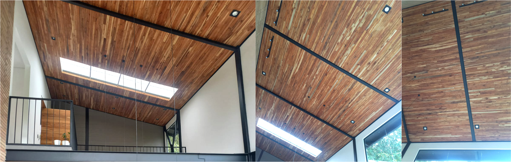 MACHIMBRE TECHO MADERA: Teca