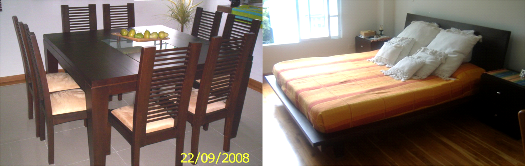 MUEBLES MADERA MASIA MADERA: CIPRES PINTADO