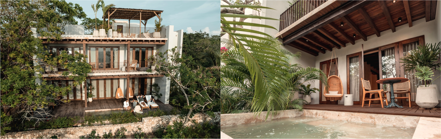 Makani Luxury (Colombia), VIGAS, PISO Y MACHIMMBRE  MADERA: Eucalipto