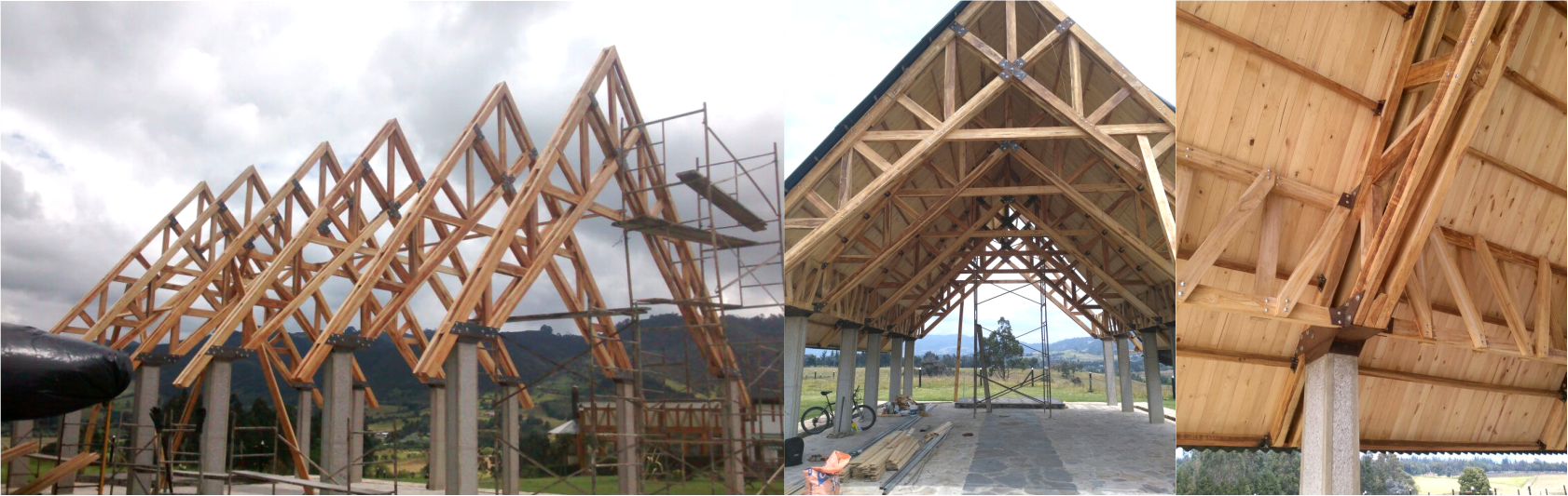 Iglesias Subachoque (Colombia) MADERA: Teca