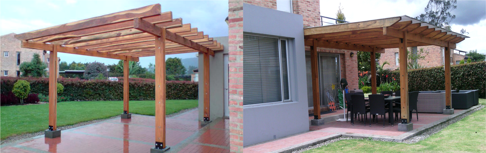PERGOLA MADERA: Teca