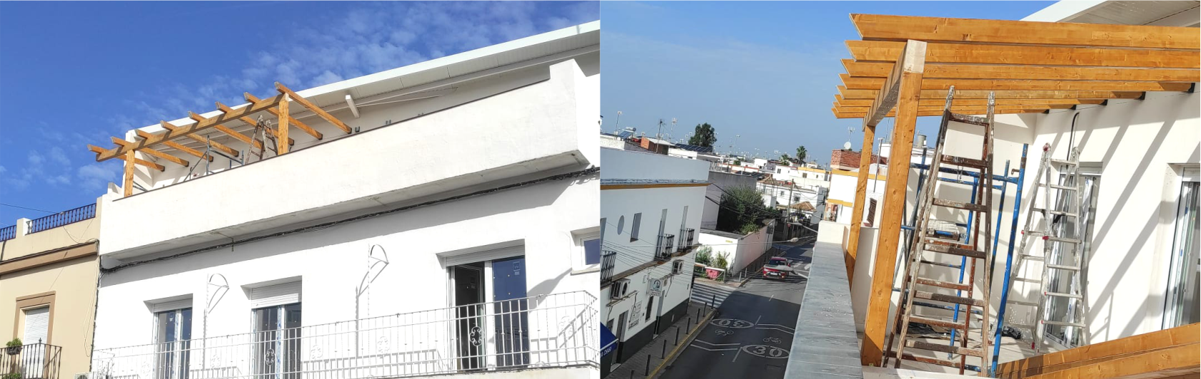 PERGOLA – UTRERA SEVILLA MADERA: PINO