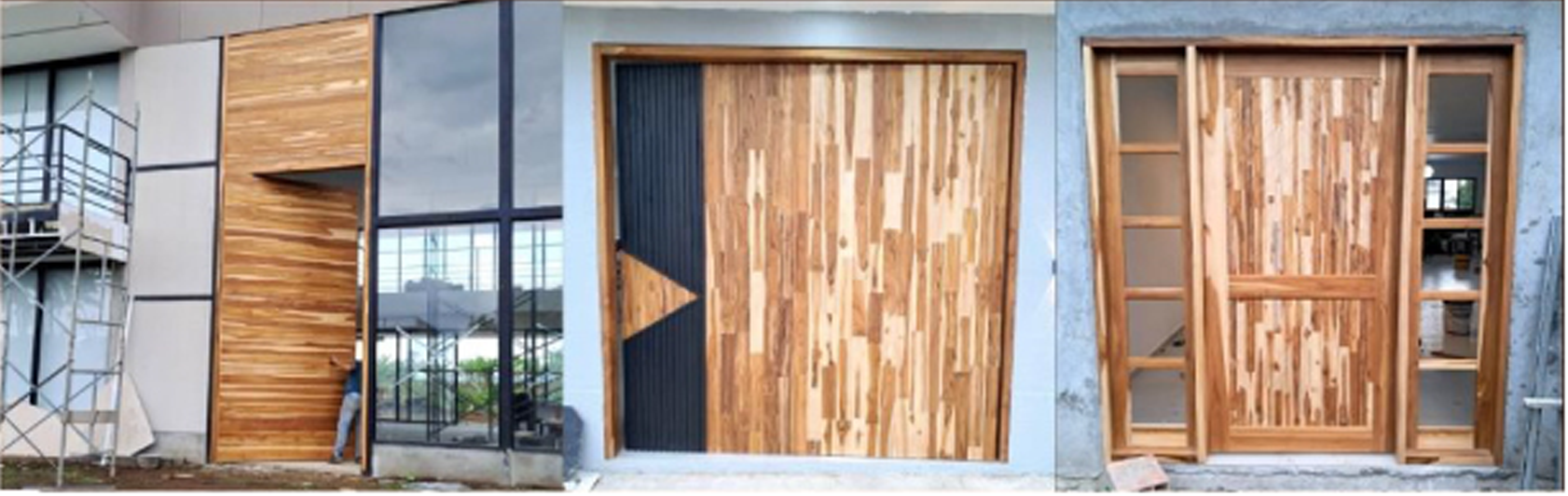 PUERTAS VIVIENDA FAMILIARMEDERA: TECA